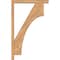 Ekena Millwork Westlake Block Smooth Bracket w/ Offset Brace, Western Red Cedar, 3 1/2"W x 20"D x 32"H BKT0402X20X32WTL05SWR - alternate 2